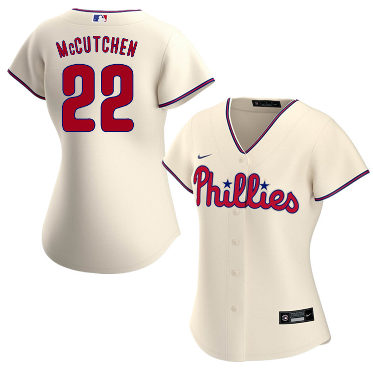 Nike Women #22 Andrew McCutchen Philadelphia Phillies Baseball Jerseys Sale-Cream